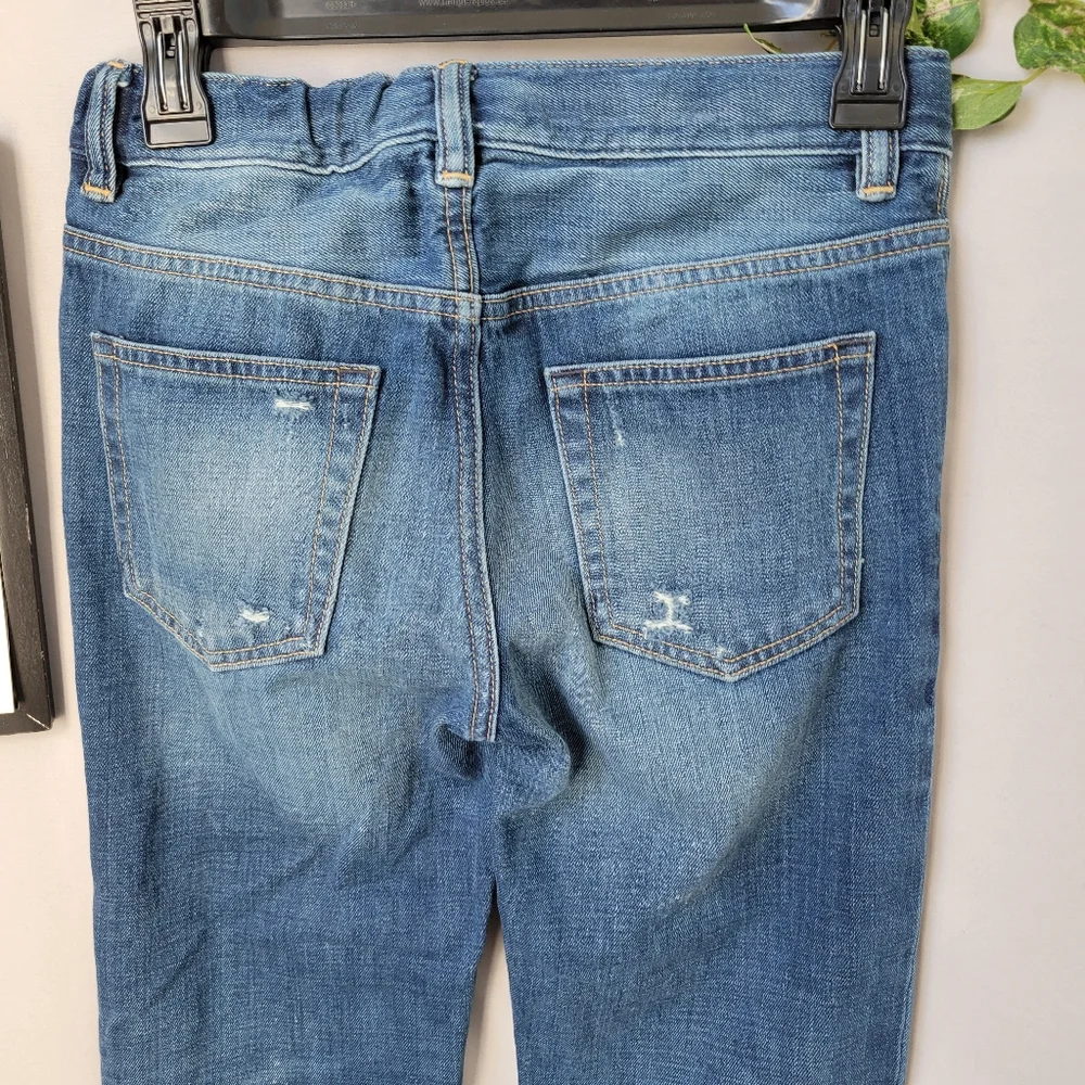 Gap Kids 1969 Straight Distressed Denim Jeans Blue‎ 14 R